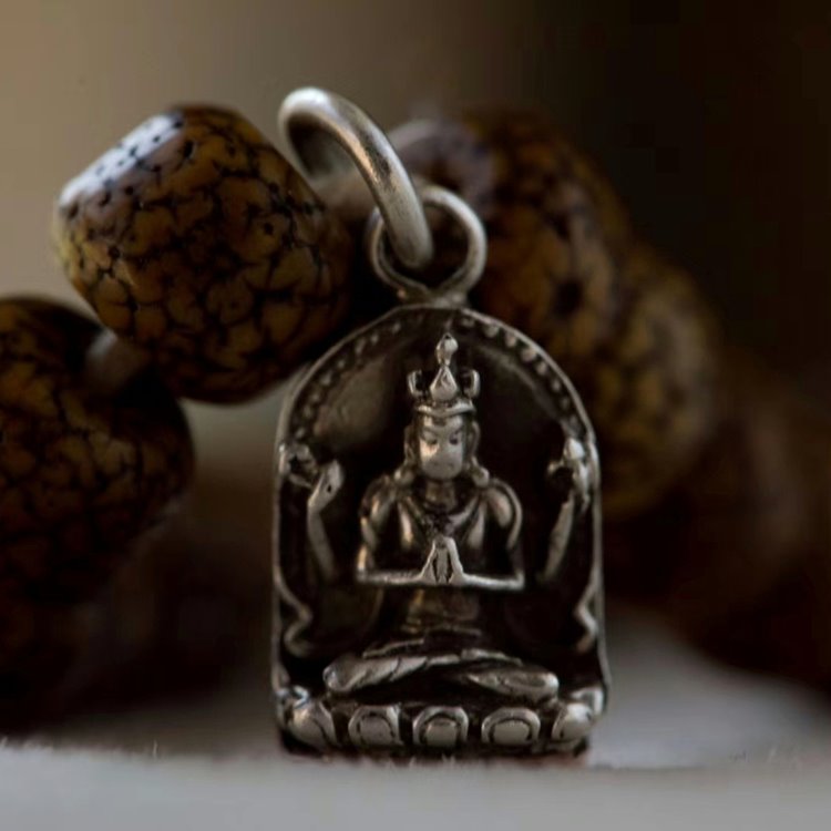 Mini Avalokitesvara Pendant - mantrapiece.com