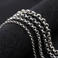Rolo Chain Necklace Hook and Eye Clasp 4mm