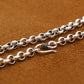 Rolo Chain Necklace Hook and Eye Clasp 5mm - mantrapiece.com