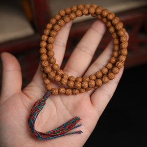 Round Skin-Refined Rudraksha Mala 108 Beads