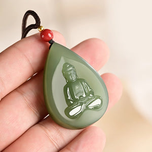 Small Jade Buddha Pendant