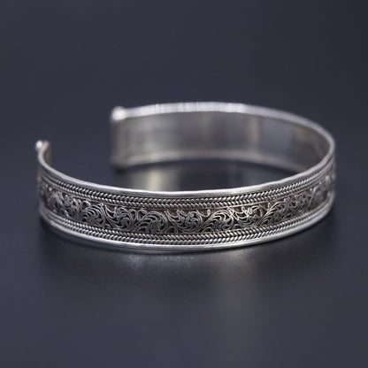 Nepali Jewelry: Enchanted Nepali Bracelet - 925 Silver - Mantrapiece