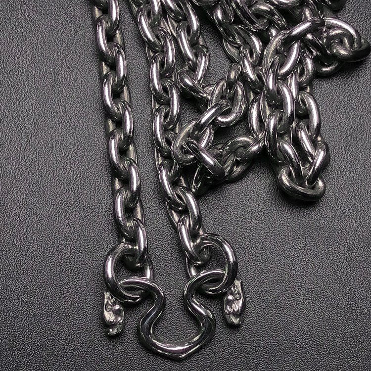 Thick Cable Chain Necklace Dharma M-Hook Clasp - mantrapiece.com