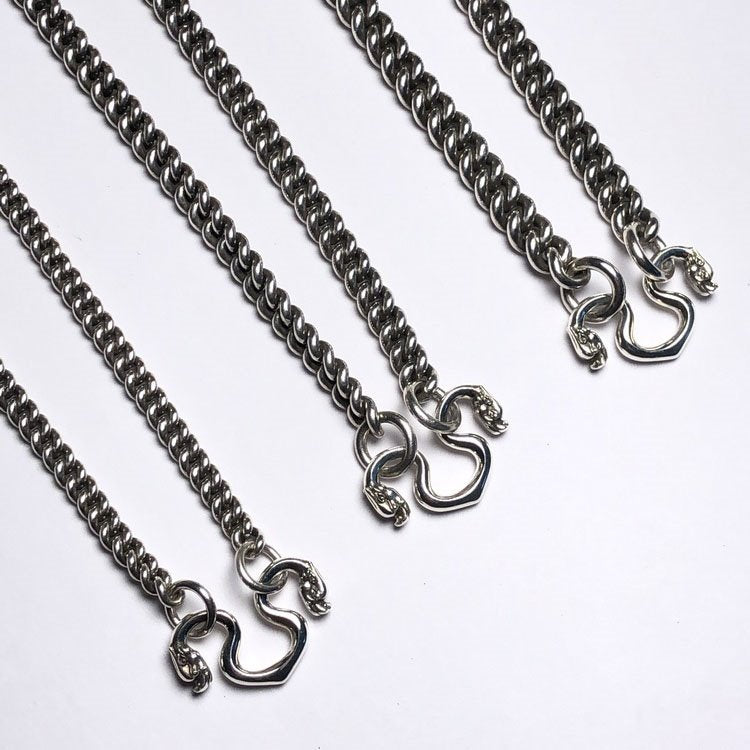 Thick Curb Chain Necklace Dharma M-Hook Clasp - mantrapiece.com