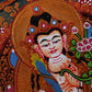 Tibetan Hand-Painted Akasagarbha Thangka Pendant - mantrapiece.com