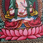 Tibetan Hand-Painted Mahasthamaprapta Thangka Pendant - mantrapiece.com