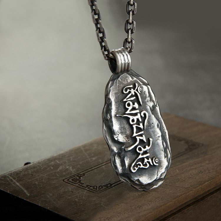 Tibetan Mani Stone Pendant - mantrapiece.com