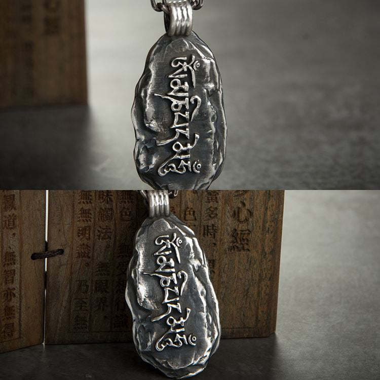 Tibetan Mani Stone Pendant - mantrapiece.com