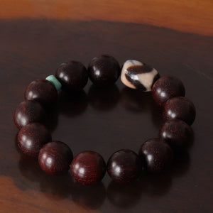 Tibetan Rosewood Wrist Mala Beads