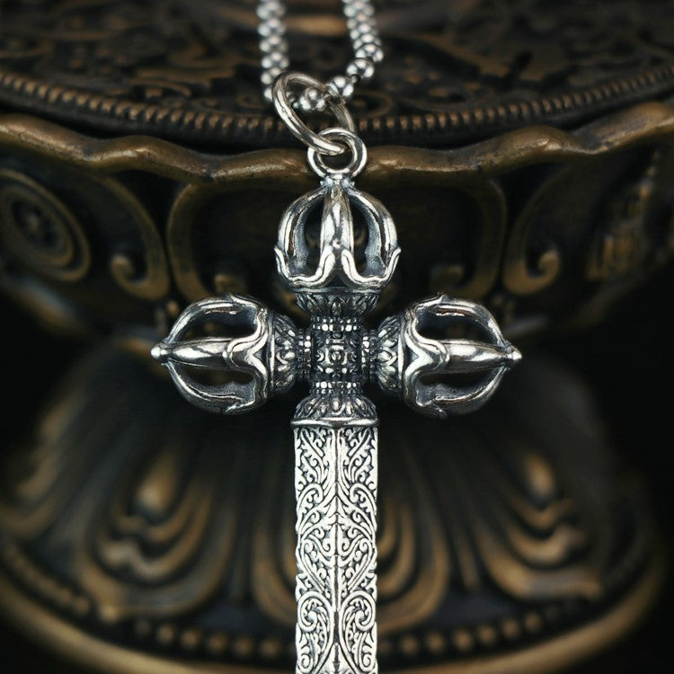 Vajra Holy Cross Pendant - mantrapiece.com
