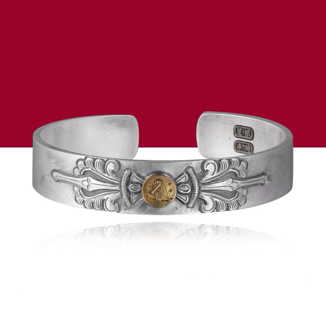 Silver anklet or bracelet, .999 silver, excellent vintage - Ruby Lane